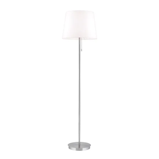 Orion Ludwig szatén króm-fehér állólámpa (ORI-Stl 12-1186/1_S_CHR) E27 1 izzós IP20