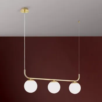 Orion Madis sárgaréz-fehér függesztett lámpa (ORI-HL 6-1692/3) E14 3 izzós IP20