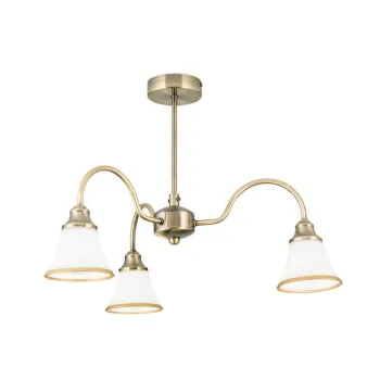 Orion Maja sárgaréz-opál csillár (ORI-DLU 1700/3) E14 3 izzós IP20