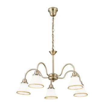 Orion Maja sárgaréz-opál csillár (ORI-LU 1700/5) E14 5 izzós IP20