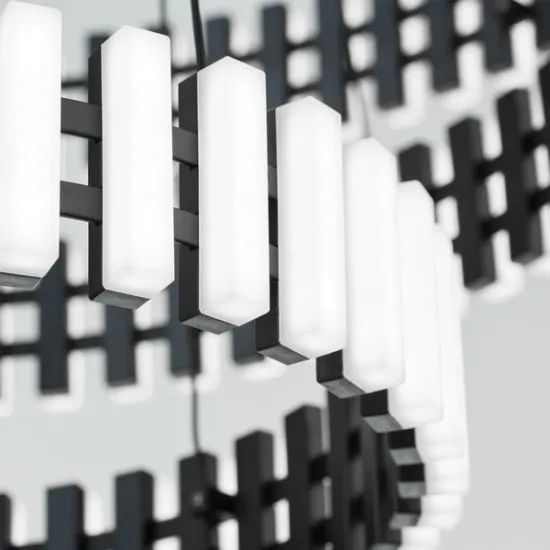 Orion Mansion fekete LED függesztett lámpa (ORI-HL 6-1696) LED 1 izzós IP20