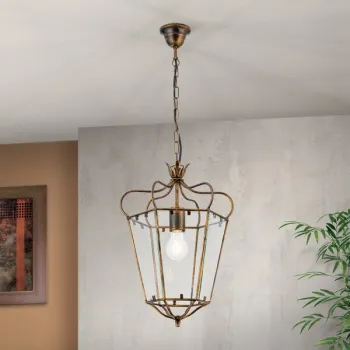 Orion Manto arany-átlátszó függesztett lámpa (ORI-HL 6-1532/1) E27 1 izzós IP20