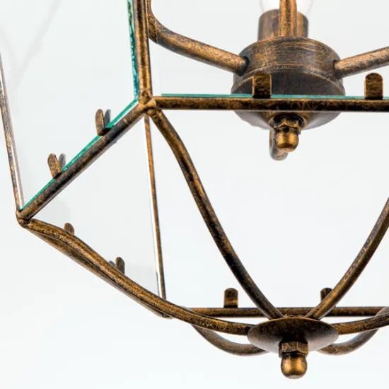 Orion Manto arany-átlátszó függesztett lámpa (ORI-HL 6-1532/3) E14 3 izzós IP20