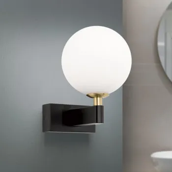 Orion Mara fekete-opál fürdőszobai falikar (ORI-WA 2-1375/1_BL) G9 1 izzós IP44