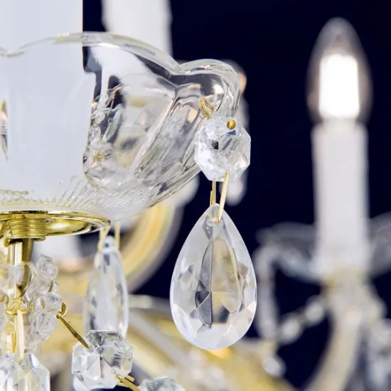 Orion Marie Claire arany-átlátszó csillár (ORI-LU 2243/10+5) E14 15 izzós IP20