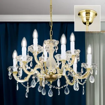 Orion Marie Claire arany-átlátszó csillár (ORI-LU 2243/6+3) E14 9 izzós IP20