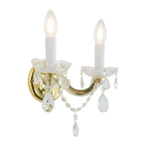 Orion Marie Claire arany-átlátszó falikar (ORI-WA 2-521/2) E14 2 izzós IP20