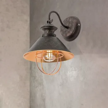 Orion Mathilda fekete-réz falikar (ORI-WA 2-1327/1) E27 1 izzós IP20