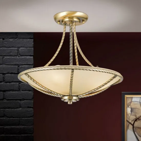 Orion Mauro sárgaréz-pezsgő mennyezeti lámpa (ORI-DL 7-568/3) E27 3 izzós IP20