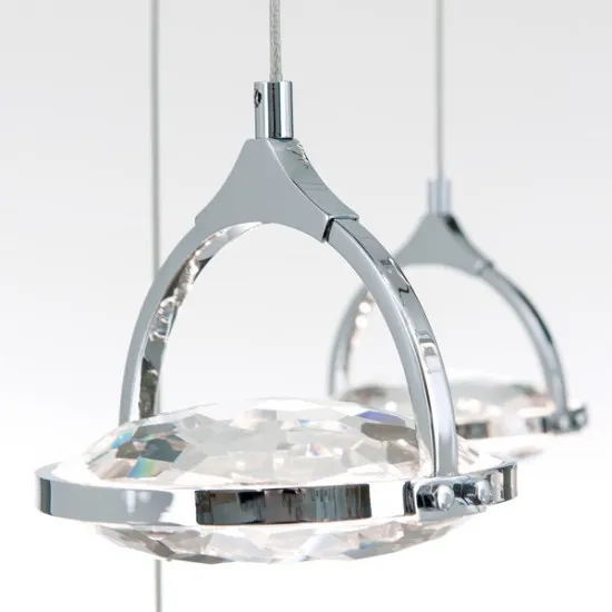 Orion Moon króm-átlátszó LED függesztett lámpa (ORI-DLU 1738/12_CHR) LED 12 izzós IP20