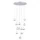 Orion Moon króm-átlátszó LED függesztett lámpa (ORI-DLU 1738/12_CHR) LED 12 izzós IP20