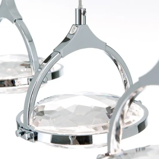 Orion Moon króm-átlátszó LED függesztett lámpa (ORI-HL 6-1710/5_CHR) LED 5 izzós IP20