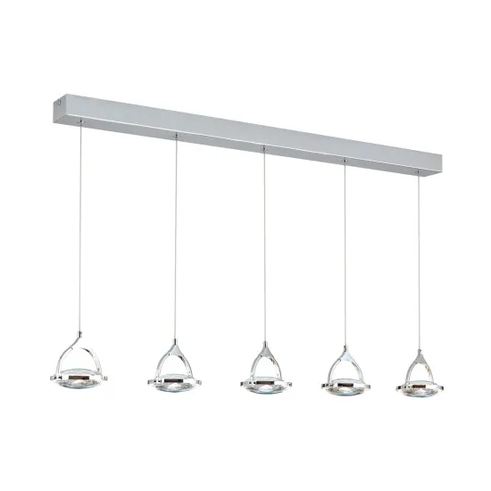 Orion Moon króm-átlátszó LED függesztett lámpa (ORI-HL 6-1710/5_CHR) LED 5 izzós IP20