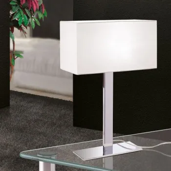 Orion Nando króm-fehér asztali lámpa (ORI-LA 4-1176/1) E27 1 izzós IP20