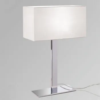 Orion Nando króm-fehér asztali lámpa (ORI-LA 4-1176/1) E27 1 izzós IP20