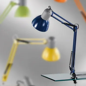 Orion Nemo kék csiptetős lámpa (ORI-LA 4-1060_BLUE) E27 1 izzós IP20