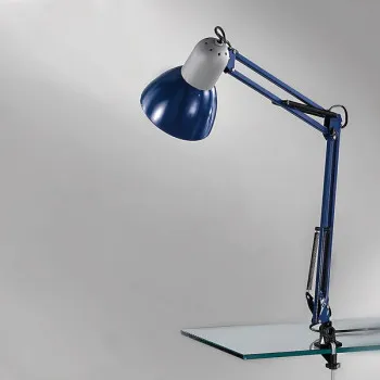 Orion Nemo kék csiptetős lámpa (ORI-LA 4-1060_BLUE) E27 1 izzós IP20