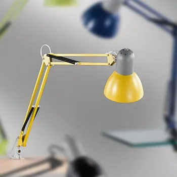 Orion Nemo sárga csiptetős lámpa (ORI-LA 4-1060_YEL) E27 1 izzós IP20