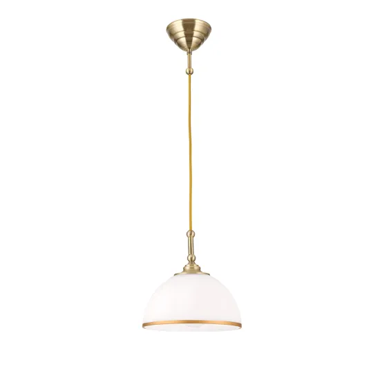 Orion Old Lamp sárgaréz-opál függesztett lámpa (ORI-HL 6-1808/1) E27 1 izzós IP20