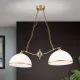 Orion Old Lamp sárgaréz-opál függesztett lámpa (ORI-HL 6-1810/2) E27 2 izzós IP20