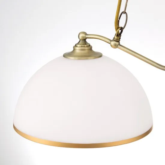 Orion Old Lamp sárgaréz-opál függesztett lámpa (ORI-HL 6-1810/2) E27 2 izzós IP20