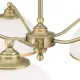 Orion Old Lamp sárgaréz-opál csillár (ORI-LU 1838/5) E27 5 izzós IP20