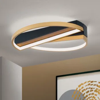 Orion Olga arany-fekete LED mennyezeti lámpa (ORI-DL 7-693_GO) LED 1 izzós IP20