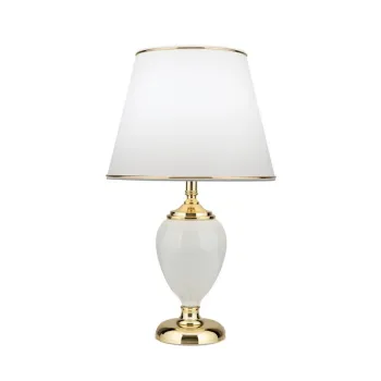 Orion Ovum arany-fehér asztali lámpa (ORI-LA 4-1229_GO) E27 1 izzós IP20