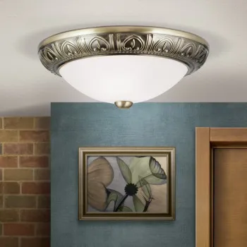 Orion Pankok bronz-opál mennyezeti lámpa (ORI-DL 7-583/28) G9 2 izzós IP20