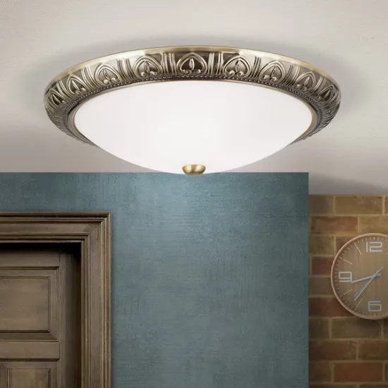 Orion Pankok bronz-opál mennyezeti lámpa (ORI-DL 7-583/38) E14 3 izzós IP20