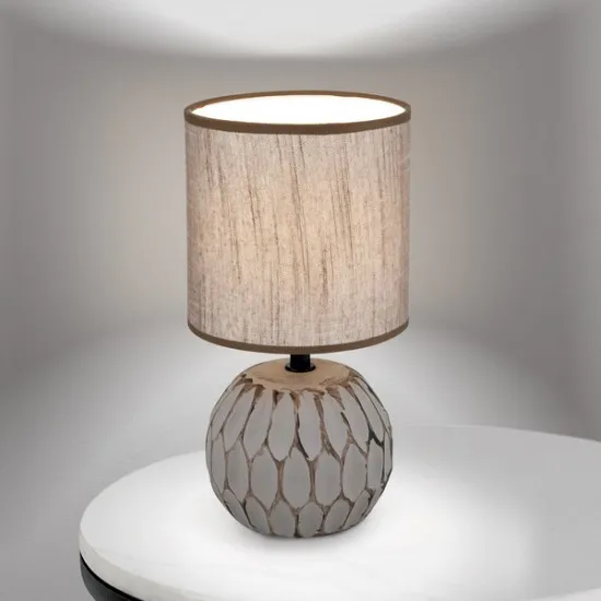 Orion Pinia barna asztali lámpa (ORI-LA 4-1224/1) E14 1 izzós IP20