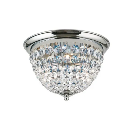 Orion Plafond króm-átlátszó mennyezeti lámpa (ORI-DLU 1840/35_CHR) E27 3 izzós IP20