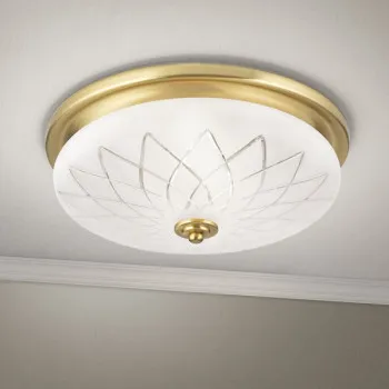 Orion Porto bronz-opál mennyezeti lámpa (ORI-DL 7-791/37) E27 2 izzós IP20