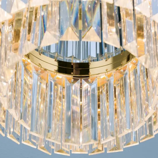 Orion Prism arany-átlátszó LED mennyezeti lámpa (ORI-DL 7-666/35_GO) LED 1 izzós IP20