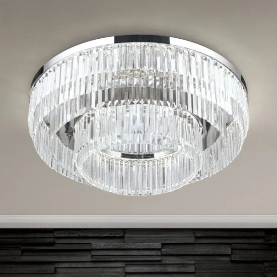 Orion Prism króm-átlátszó LED mennyezeti lámpa (ORI-DL 7-666/95_CHR) LED 1 izzós IP20