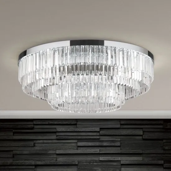Orion Prism króm-átlátszó LED mennyezeti lámpa (ORI-DL 7-666/95_CHR) LED 1 izzós IP20