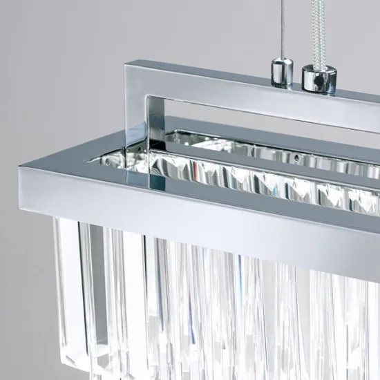 Orion Prism króm-átlátszó LED függesztett lámpa (ORI-HL 6-1701/90x17_CHR) LED 1 izzós IP20