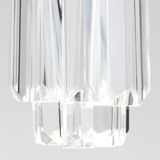 Orion Prism króm-átlátszó LED függesztett lámpa (ORI-HL 6-1702_CHR) LED 1 izzós IP20