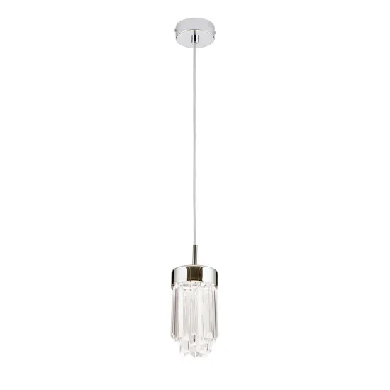 Orion Prism króm-átlátszó LED függesztett lámpa (ORI-HL 6-1702_CHR) LED 1 izzós IP20