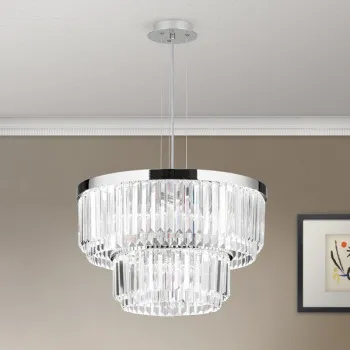 Orion Prism króm-átlátszó LED csillár (ORI-LU 2415/55_CHR) LED 1 izzós IP20