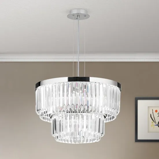 Orion Prism króm-átlátszó LED csillár (ORI-LU 2415/55_CHR) LED 1 izzós IP20