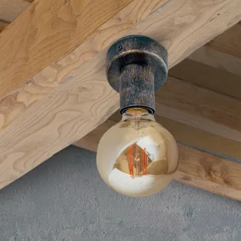 Orion Retro fekete-rozsda mennyezeti lámpa (ORI-DL 7-625/1) E27 1 izzós IP20