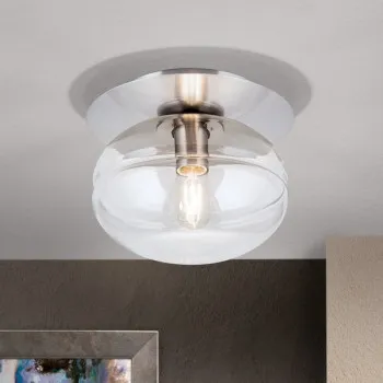 Orion Richard króm-átlátszó mennyezeti lámpa (ORI-DL 7-787/1_S_CHR) E27 1 izzós IP20