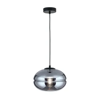 Orion Richard fekete-füstszínű függesztett lámpa (ORI-HL 6-1805/1_BL) E27 1 izzós IP20