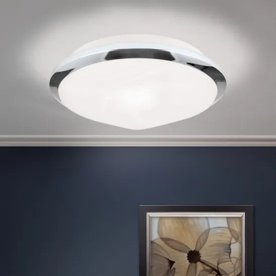 Orion Rima króm-opál mennyezeti lámpa (ORI-NU 9-310/26_CHR) E27 1 izzós IP20