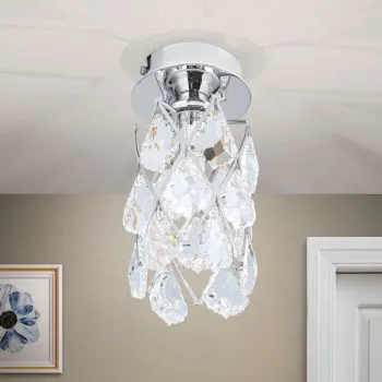 Orion Rita króm-átlátszó mennyezeti lámpa (ORI-DL 7-555/1_CHR) G9 1 izzós IP20