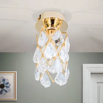 Orion Rita arany-átlátszó mennyezeti lámpa (ORI-DL 7-555/1_GO) G9 1 izzós IP20