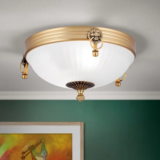 Orion Rocca bronz-opál mennyezeti lámpa (ORI-DL 7-522/31) E27 2 izzós IP20