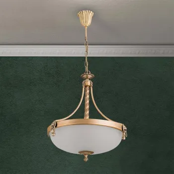 Orion Rocca bronz-opál függesztett lámpa (ORI-HL 6-1612/3) E27 3 izzós IP20