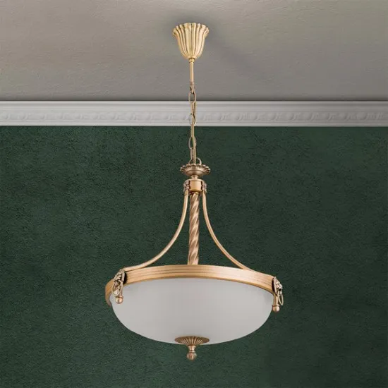 Orion Rocca bronz-opál függesztett lámpa (ORI-HL 6-1612/3) E27 3 izzós IP20